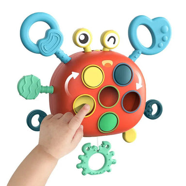 Interactive crab toy for toddlers – boosts motor skills and colour recognition | activity toy