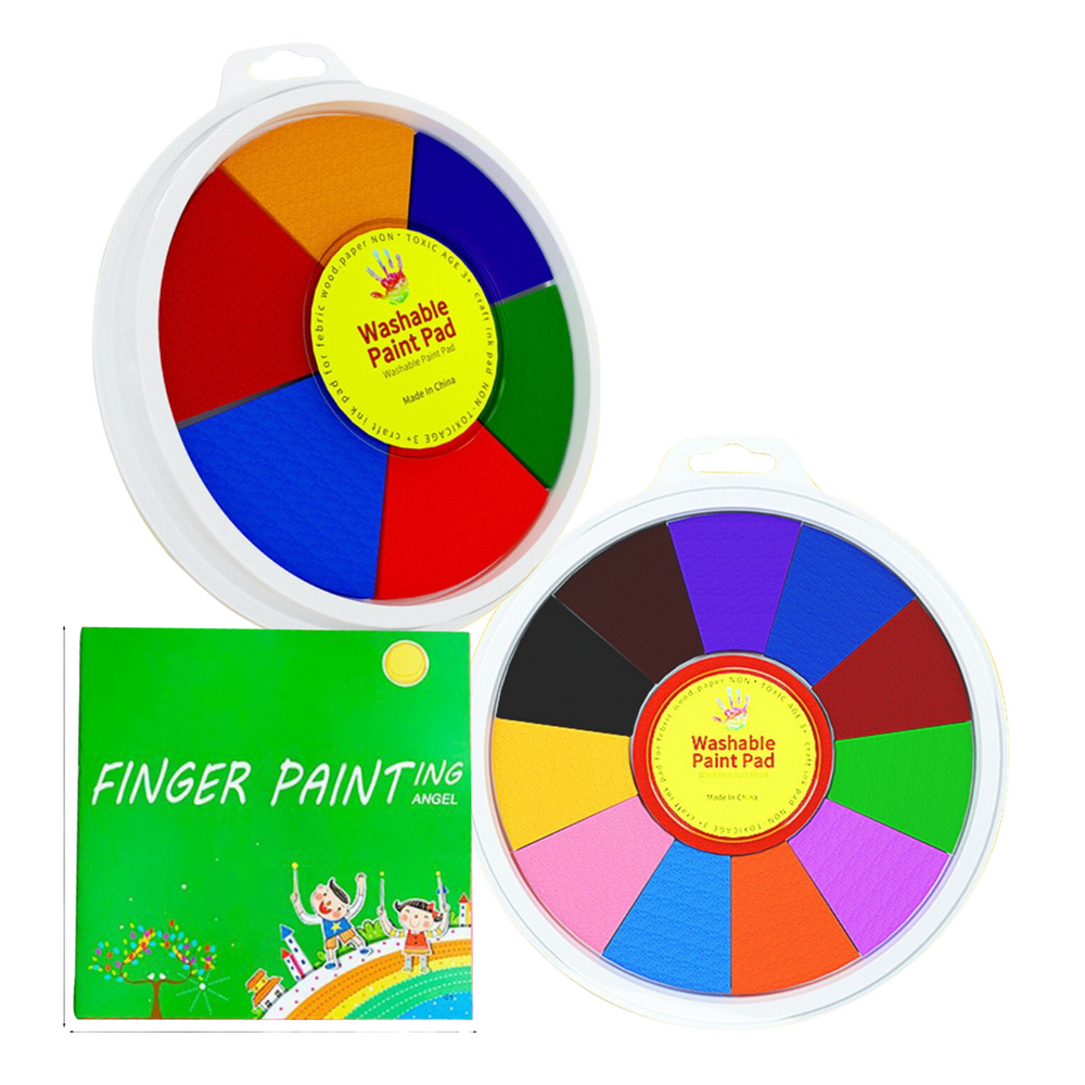 Washable finger paint set stimulates creativity – safe, reusable, educational | kids