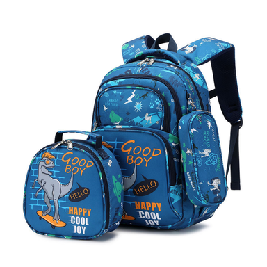 3-piece school bag set with unicorn print – backpack, lunch bag & pencil case | Girls