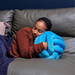Weighted knot pillow with hand openings – soft plush, two sizes, hand wash | cuddle cushion