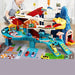 Dinosaur race track set with cave and cars – play mat, dino figures, signs | ages 3-6
