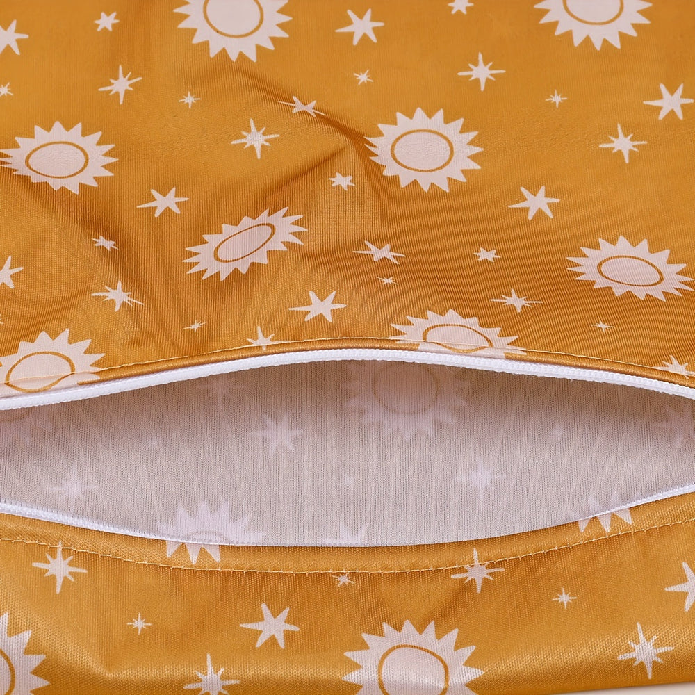 Waterproof wet bags for nappies and clothing – set of 2, reusable, odour-free | nappy pouches