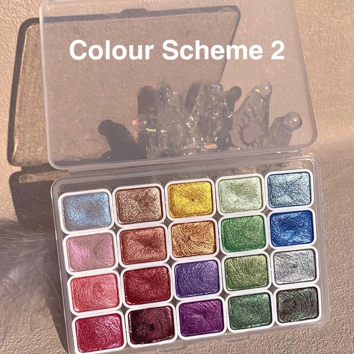 Watercolour paint set with vivid colours – blends easily, 20 shades | beginners to artists