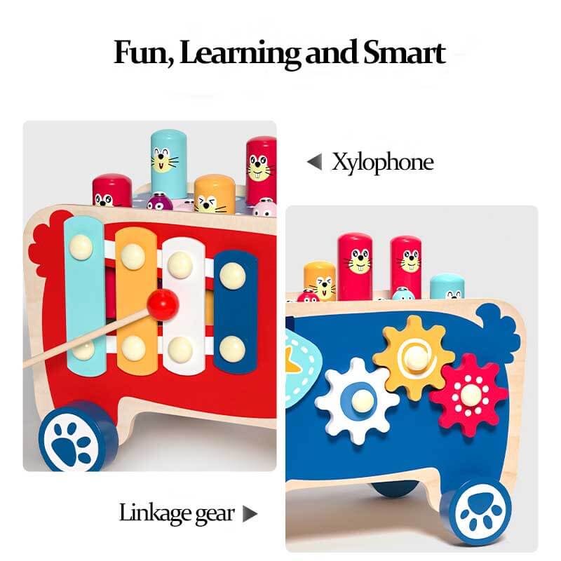 Wooden musical toy stimulates rhythm – educational, motor skills, durable | toddlers