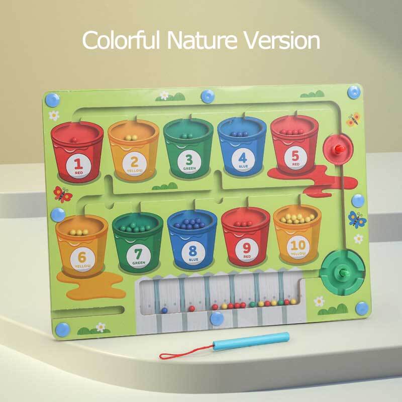 Magnetic counting puzzle toy – colour recognition & motor skills | for kids 1-6