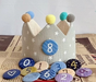 Birthday crown with adjustable numbers – soft cotton, reusable | Kids party hat