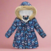 Kids winter jacket with thick lining – stylish prints, durable zip | ages 4-10