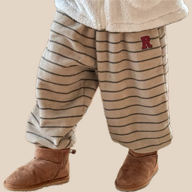 Striped jogging bottoms – soft, stretchy waistband, cotton | kids' trousers