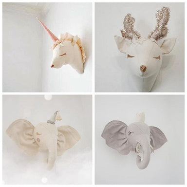 Soft plush animal wall decor for kids' rooms – educational, playful & easy to hang | Nursery decor