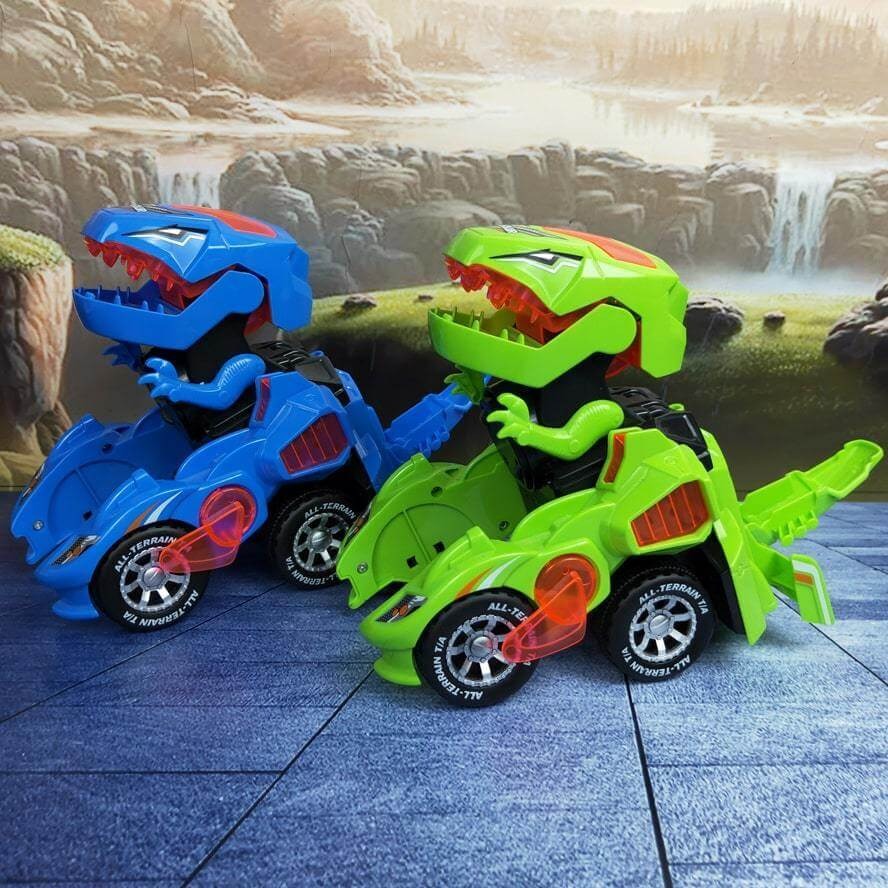 Dino car that transforms into a dinosaur – light & sound | kids' toy