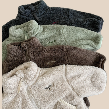 Teddy fleece gilet with zip fastening – soft, warm, pockets | girls