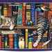 1000-piece cat jigsaw puzzle with cosy book theme – relaxing hobby, detailed design | puzzle lovers