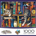 1000-piece cat jigsaw puzzle with cosy book theme – relaxing hobby, detailed design | puzzle lovers