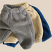 Teddy fleece joggers for kids – warm and stretchy | Toddler jogging bottoms