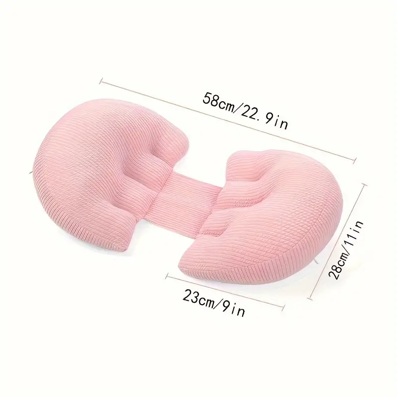 Pregnancy pillow with ergonomic support – adjustable width, extra cushion | maternity