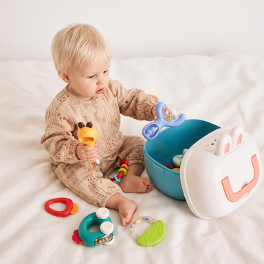 Baby rattle and teething toy set – soft, BPA-free | for 0–12 months