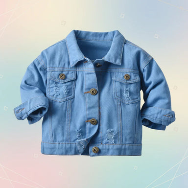 Lightweight denim jacket for kids – breathable, comfortable fit | 6 months-7 years