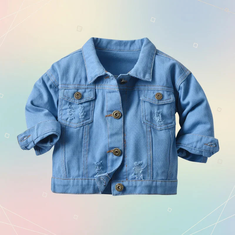 Lightweight denim jacket for kids – breathable, comfortable fit | 6 months-7 years