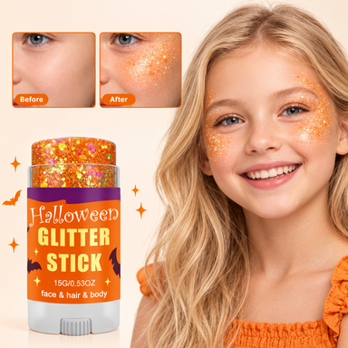 Glitter stick for face, hair and body – twist-up, 15g, from 3 years | party glitter