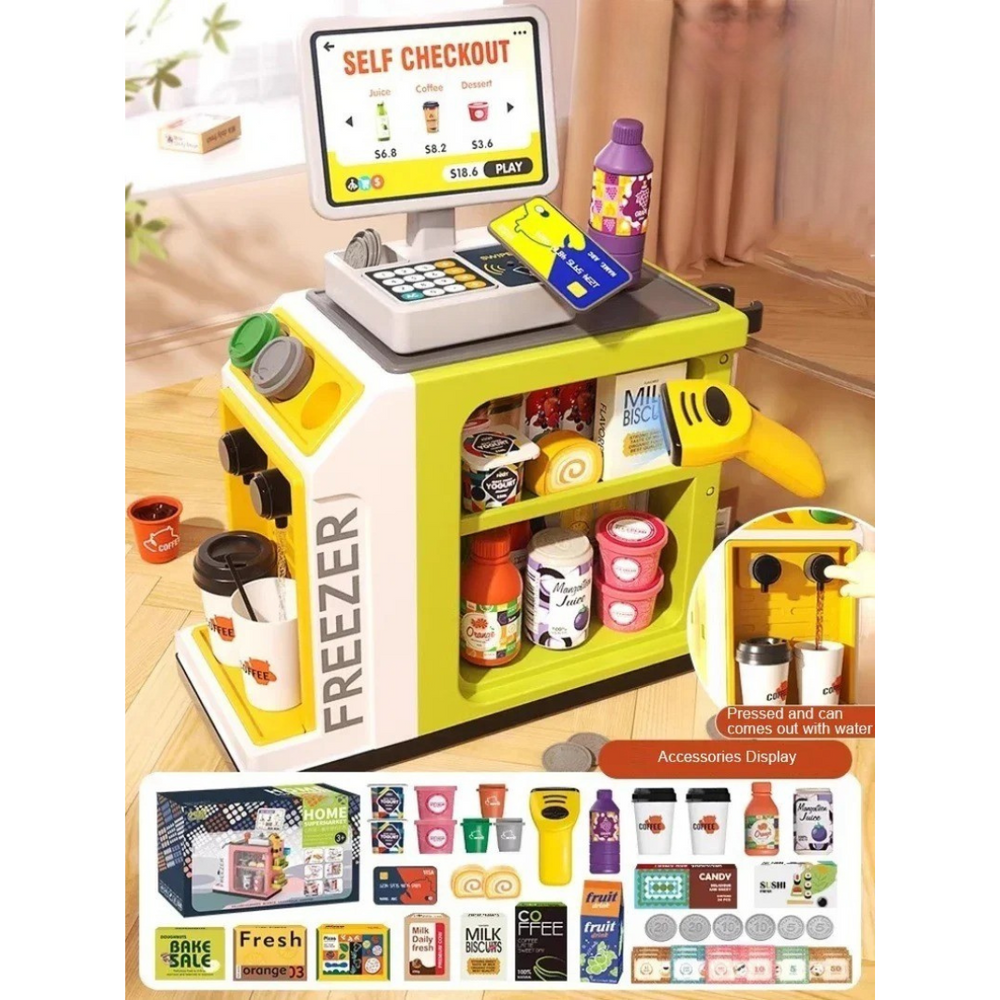 Kids toy till – teaches counting, money and role play | pretend shop toy