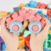 Soft building blocks for creative play – flexible, colourful, 80 pieces | kids' toy