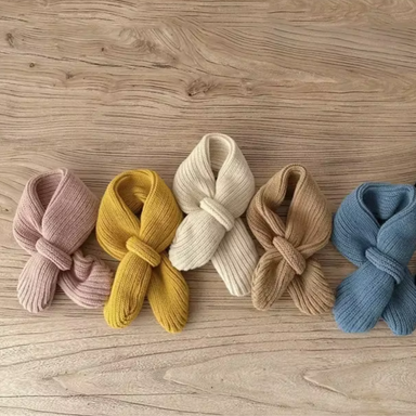 Knitted baby and toddler scarf – soft, warm and easy to wear | winter accessory