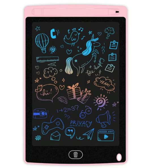 LCD drawing tablet – erasable screen, portable design | for kids aged 3+