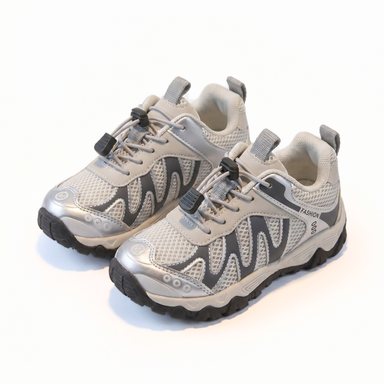 Kids' trainers in mesh with non-slip sole – elastic fastening, reinforced toe | sports shoes