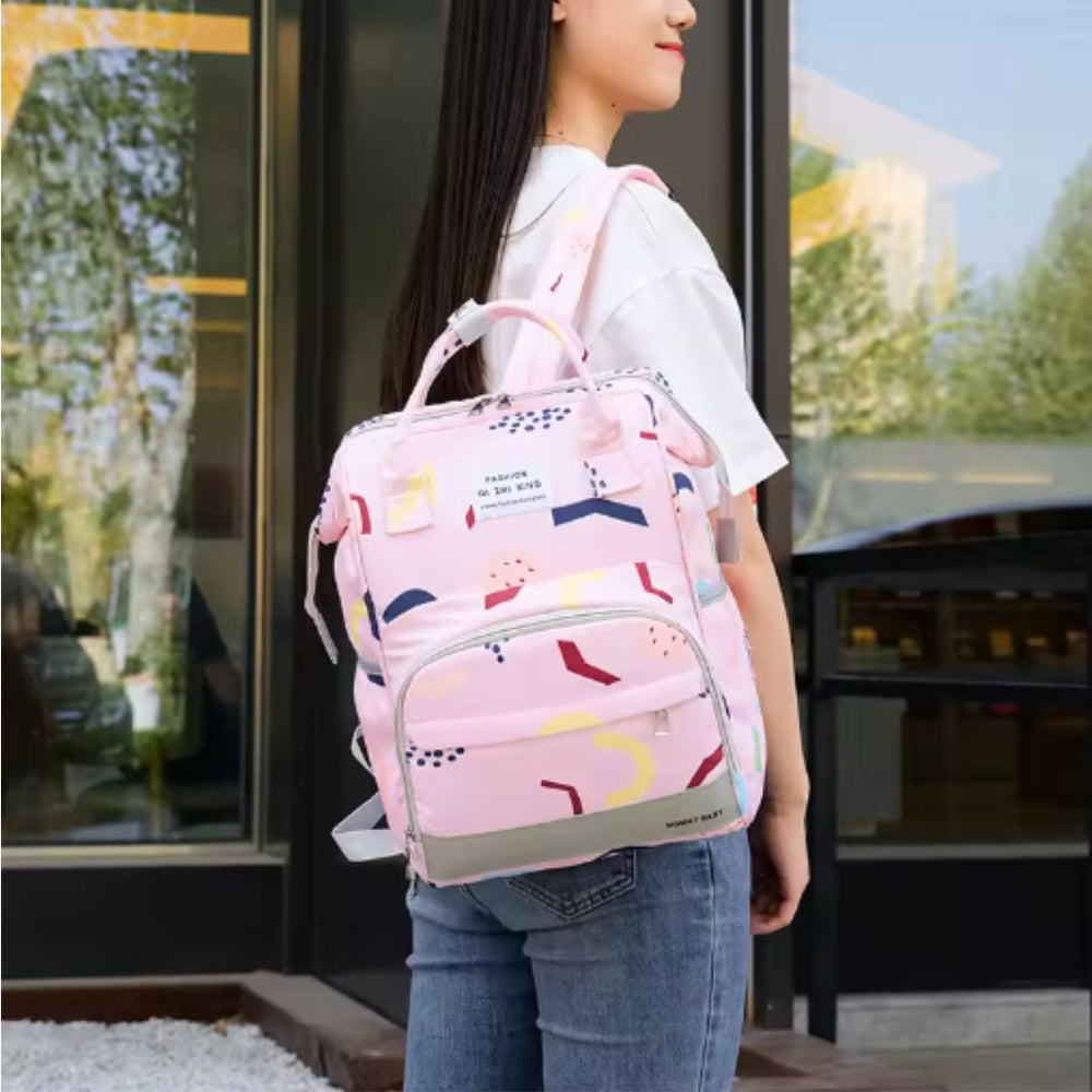Changing bag backpack with insulated pockets – spacious, water-repellent | for parents
