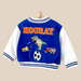 Baseball jacket with ribbed cuffs – soft lining, easy button fastening | kids outerwear