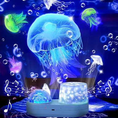 Star projector with ocean light and timer – LED night lamp, 12 effects | kids and adults