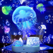 Star projector with ocean light and timer – LED night lamp, 12 effects | kids and adults