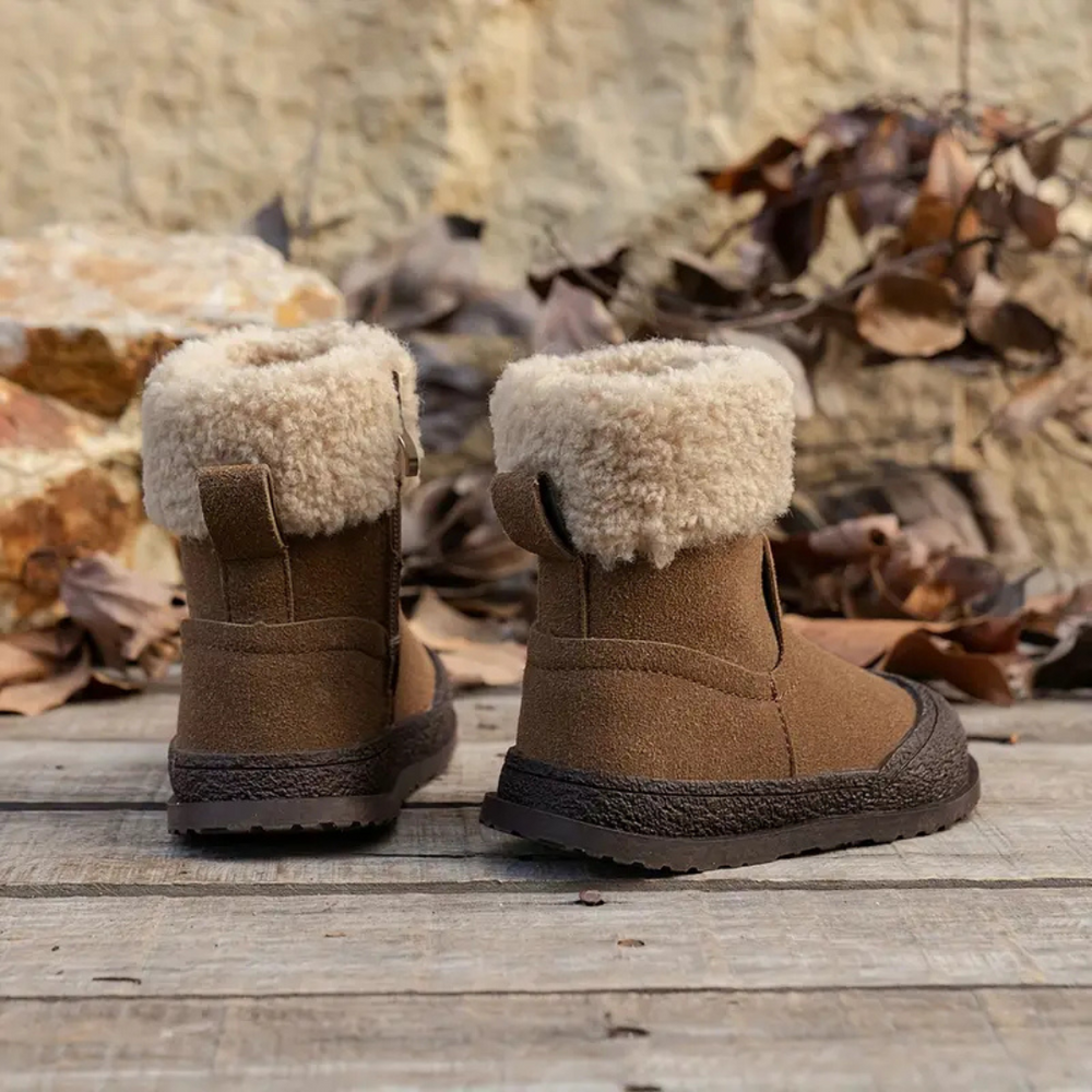 Kids' winter boots with warm fleece lining – non-slip sole & zip | Snow boots