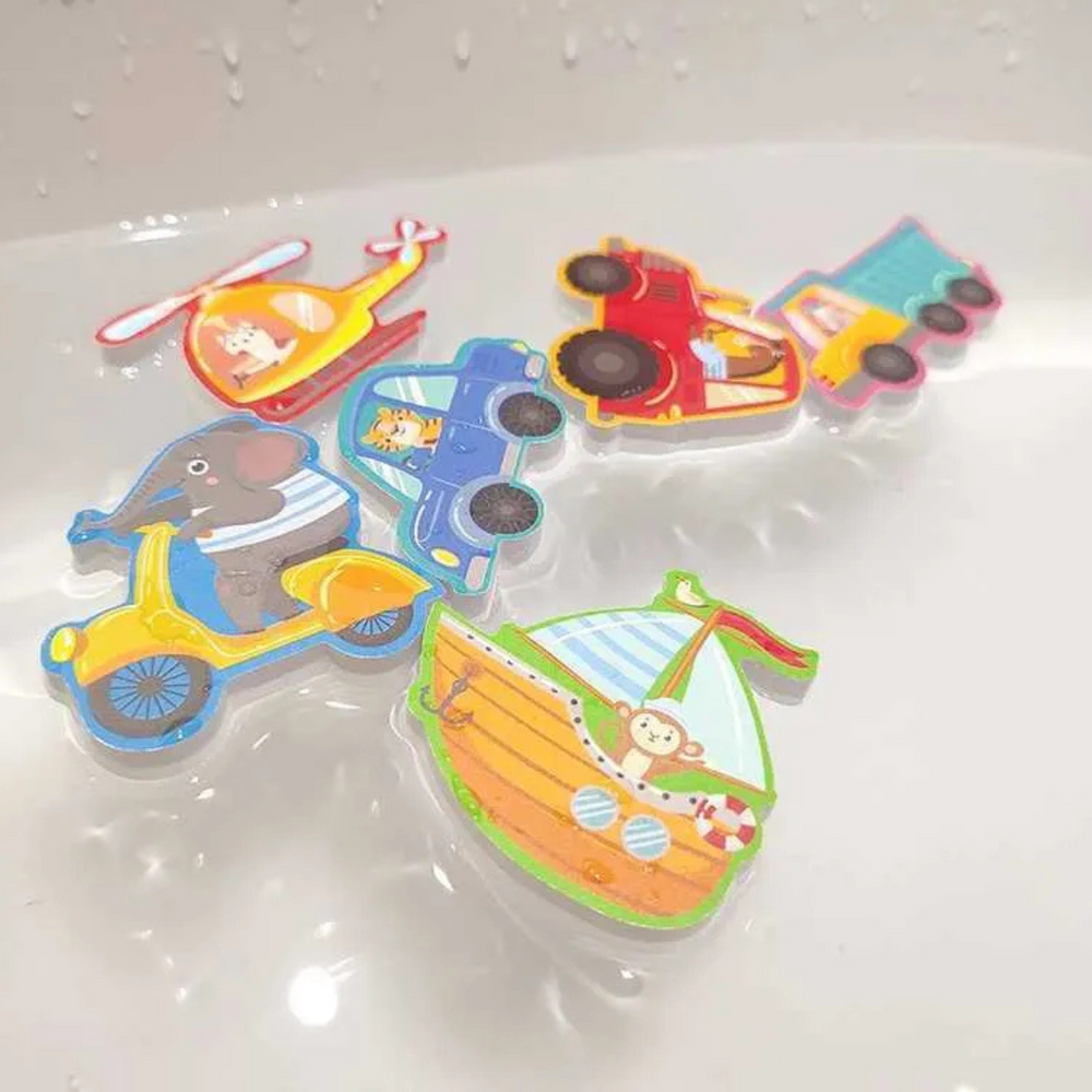 Foam bath puzzle for baby and toddler – floating animal shapes, 20 pieces | bath toy