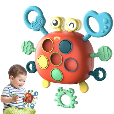 Interactive crab toy for toddlers – boosts motor skills and colour recognition | activity toy