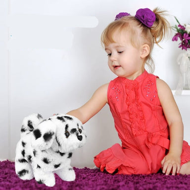 Interactive toy dog moves and reacts – wags tail, walks | plush puppy