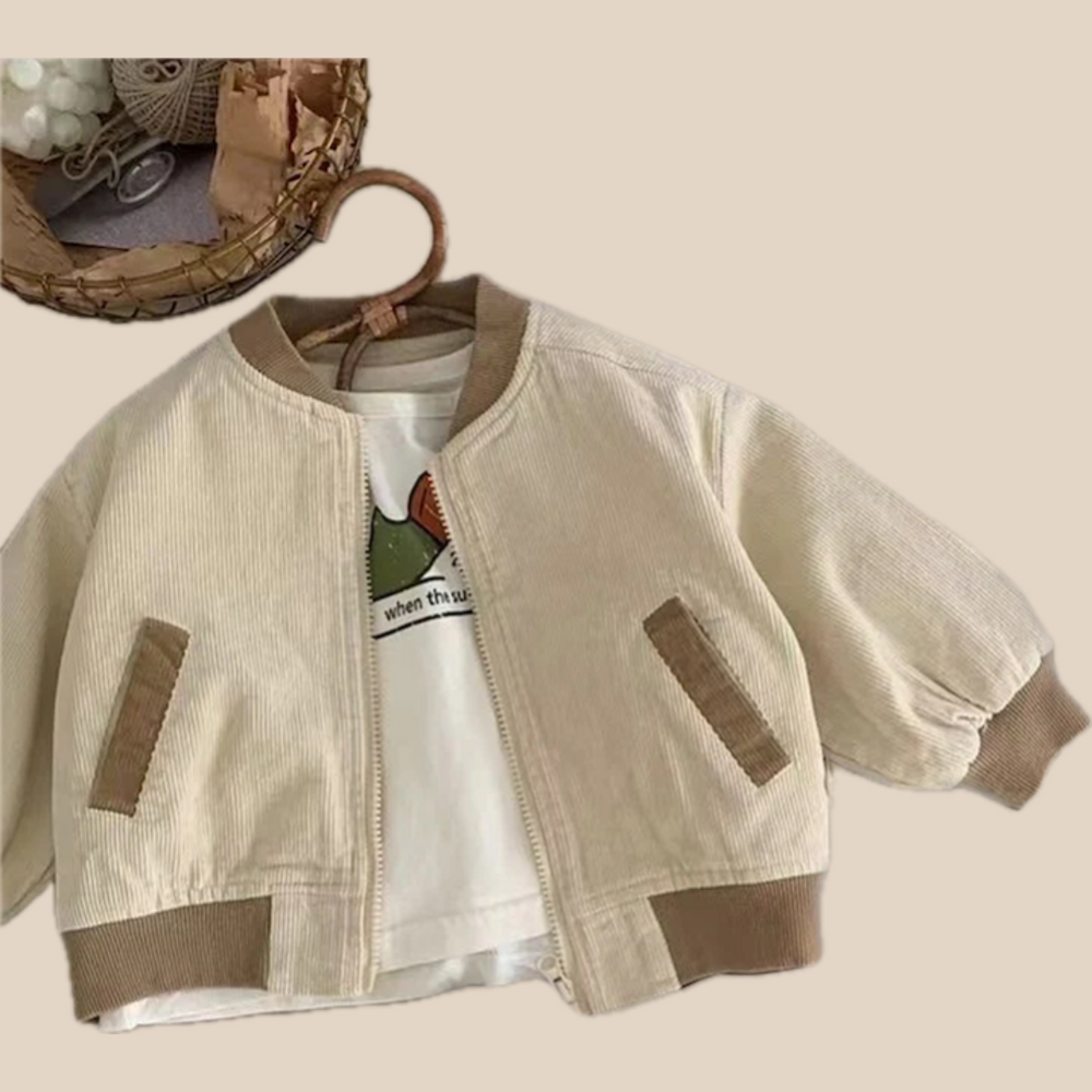 Jacket with ribbed trims – lightweight, durable, timeless design | kids outerwear