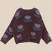 Girls' jumper with tulip print – soft, comfortable cotton | kids clothing