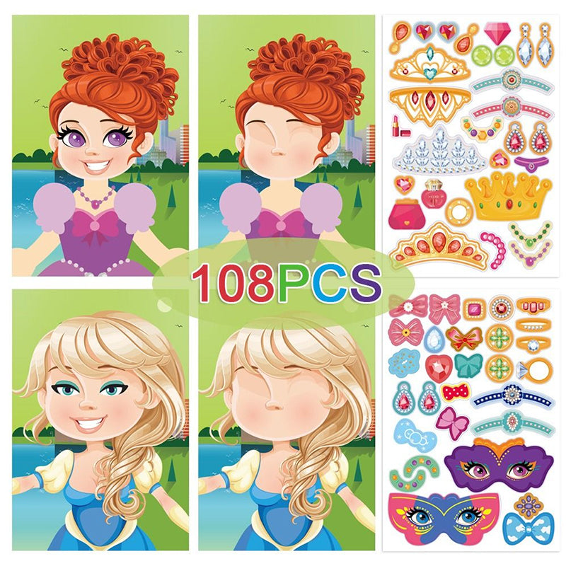 Dress-up stickers for creative outfits – reusable, mix-and-match designs | kids craft toy