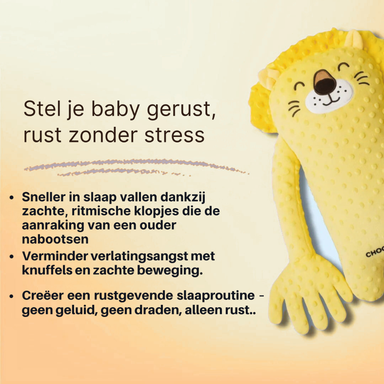 Sleep soft toy with rhythmic patting motion – soft plush, cordless | baby comfort toy