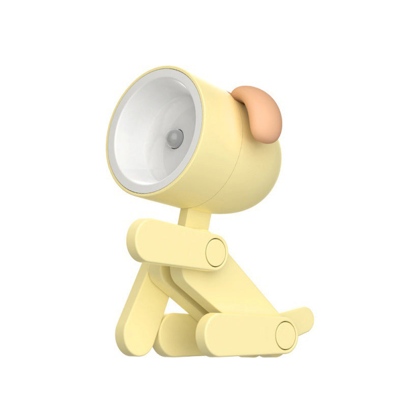 Flexible night light – warm LED, USB rechargeable | Dog & deer design