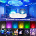 Star projector with ocean light and timer – LED night lamp, 12 effects | kids and adults