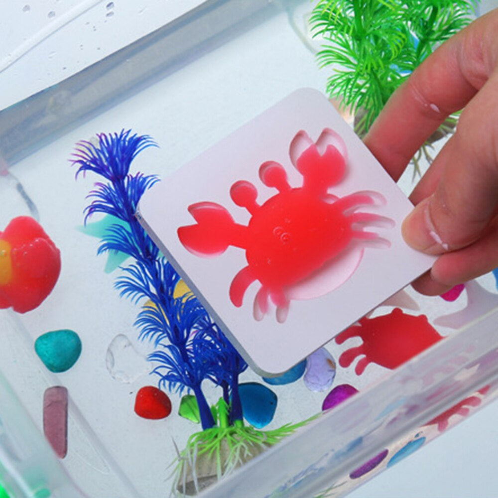 3D sea animal craft set – water gel & moulds for creative fun | kids
