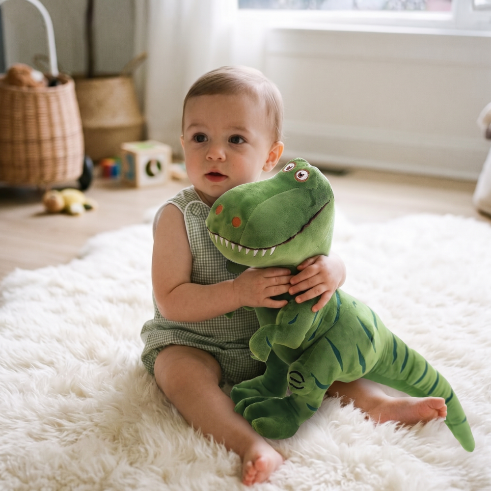 T-rex plush soft toy – well filled, squeezable, for play and sleep | dino cuddly toy