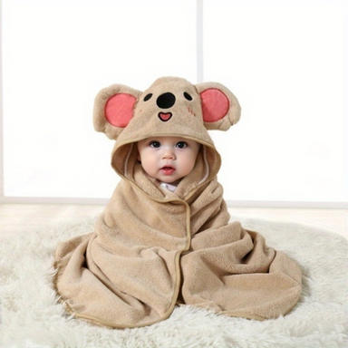 Baby bath cape with hood – soft, quick-drying & warm | Newborn to toddler