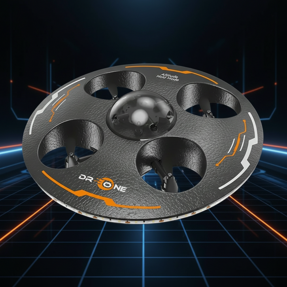 Floating UFO drone with LED light show – USB rechargeable, remote control | kids toy