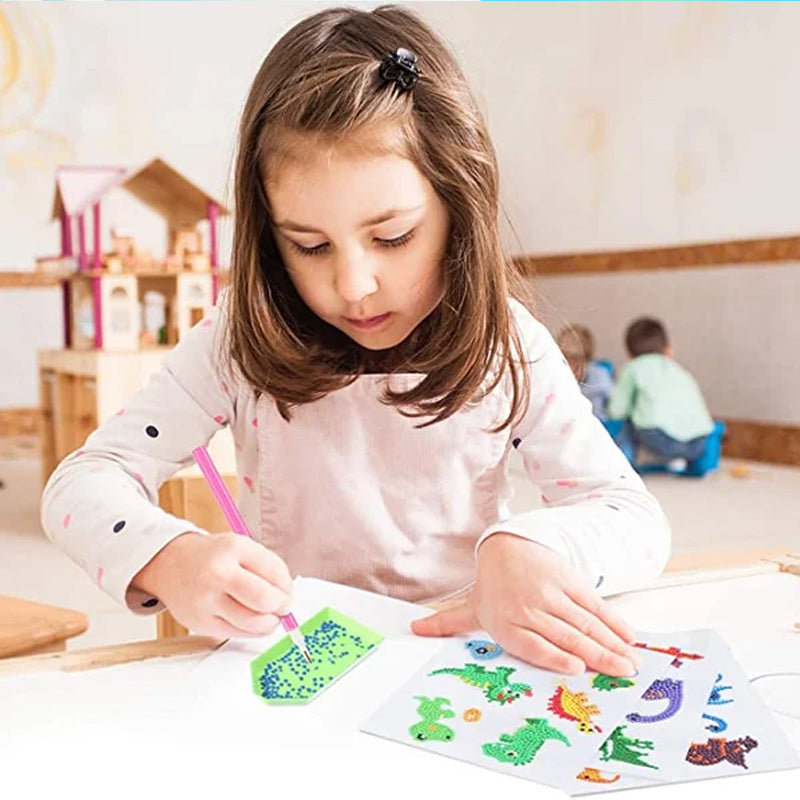 Diamond art sticker set with sparkling gemstones – boosts creativity and focus | kids activity kit