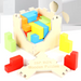 Wooden 3D puzzle for kids – durable, educational, compact | brain teaser