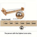 Wooden stickball set tests precision and reflexes – compact, durable | dexterity game
