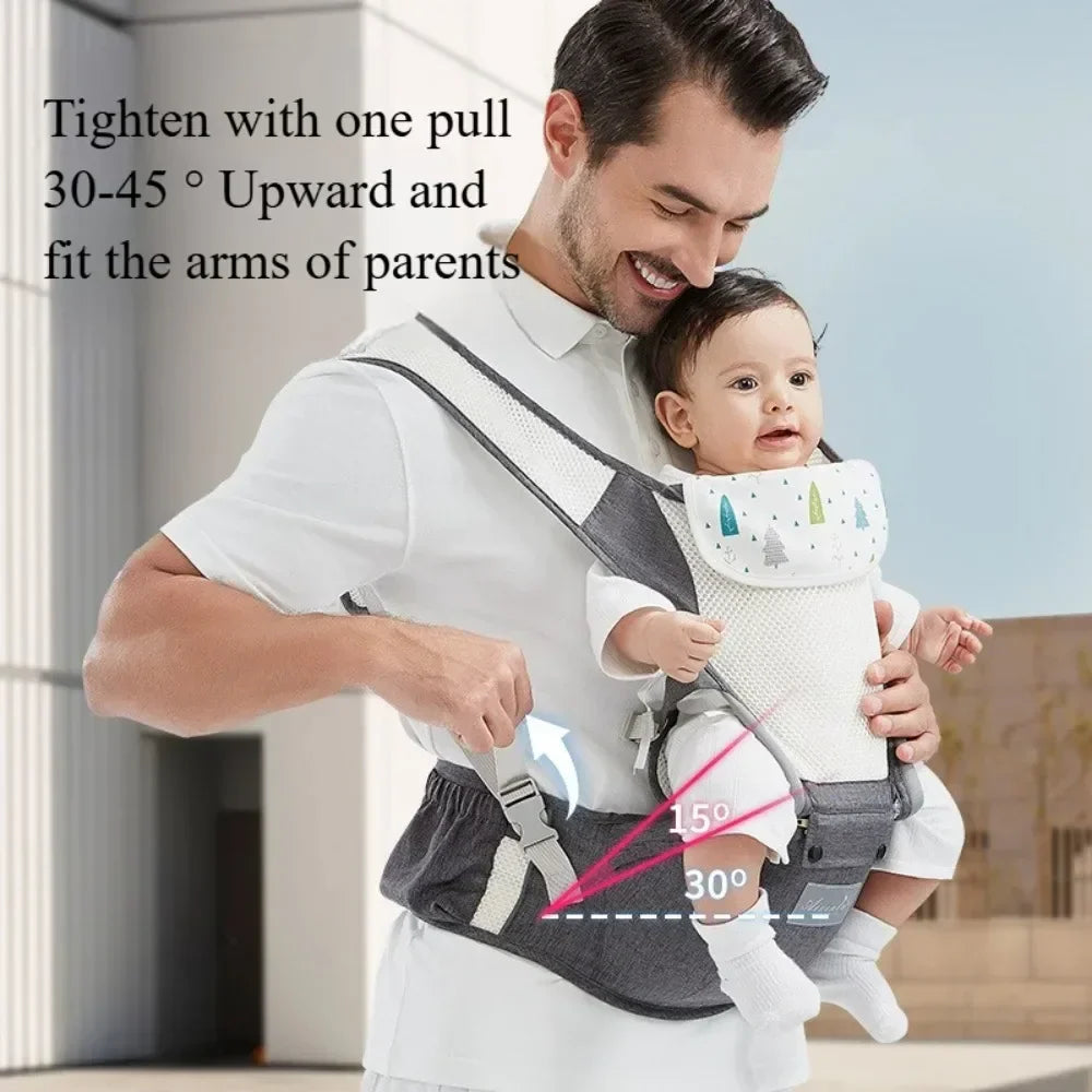 Baby carrier with 4 carrying positions – ergonomic, adjustable, breathable | up to 20 kg